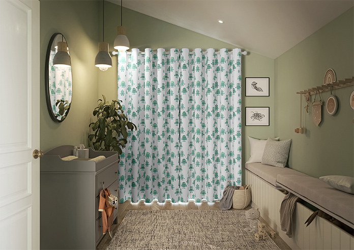 Robo Town, Emerald - Made to Measure Curtains - Image 15